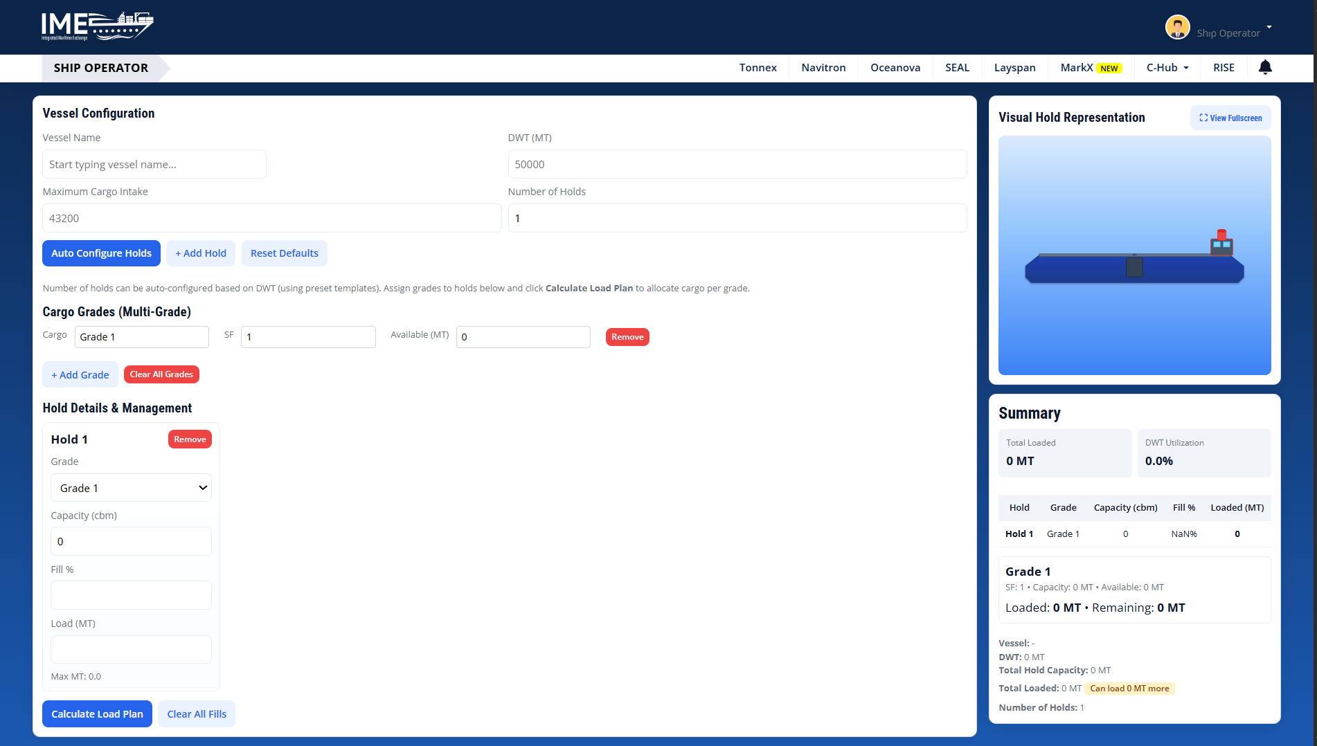 Navitron voyage estimator — vessel and cargo details, fuel consumption breakdown, bunker cost, and full P&L